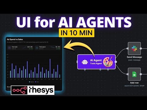 Build Dynamic UI for n8n AI Agents in 10 min | Thesys C1 + n8n Tutorial 2026