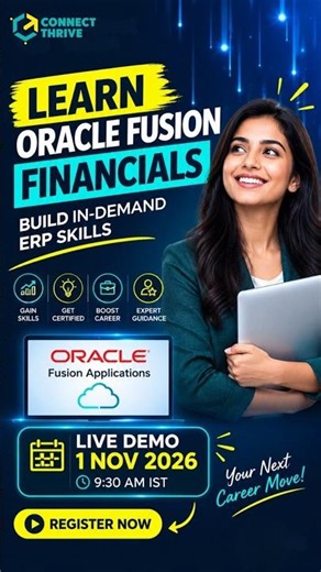 Oracle Fusion Financials Live Demo | Complete Introduction to Oracle Cloud Financials #connectthrive