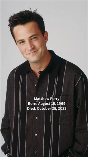 Matthew Perry - Remembering The Life & Passing of Friends Star❤️#matthewperry #friends #fy #shorts