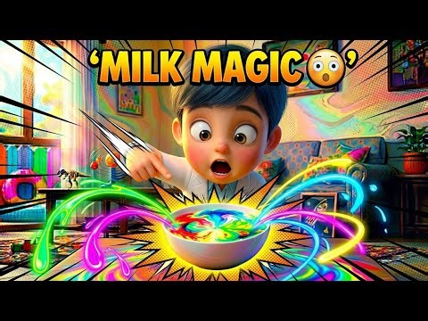 “Magic Milk Experiment 😱(EPISODE 03)| Color Changing Milk Science Experiment for Kids” #youtubekids