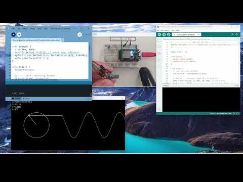 Interactive Frequency Visualization System Using Potentiometer, ESP32, and Processing 4