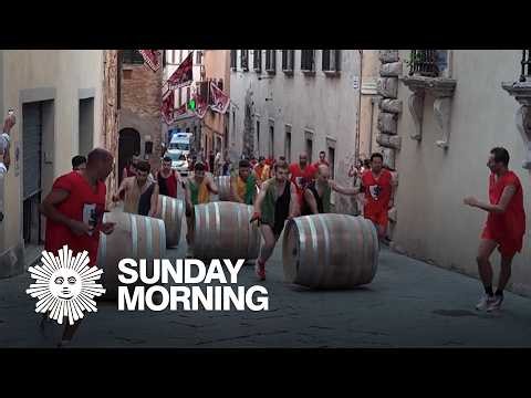 Training for a Tuscan tradition: The wine barrel race
