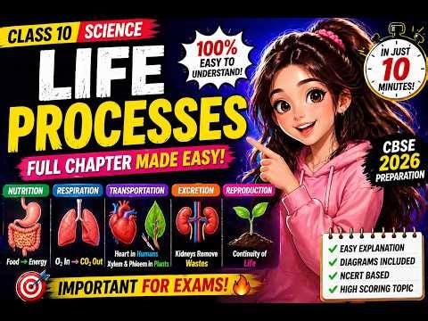 Life Processes Explained 🔥 Class 10 Biology Full Chapter | CBSE 2026