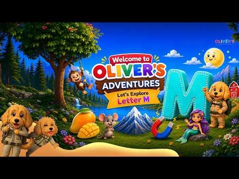 Letter M Song for Kids | Learn Letter M with Oliver | ABC Phonics Song