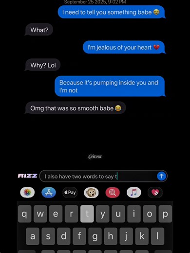 @RIZZ APP texting my babe #texting #pickuplines #crush #bestie #girlfriend