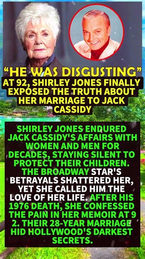 At 92, Shirley Jones Finally Exposed The Truth About Her Marriage To Jack Cassidy #shorts #viral