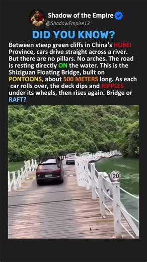 This Bridge FLOATS on the River