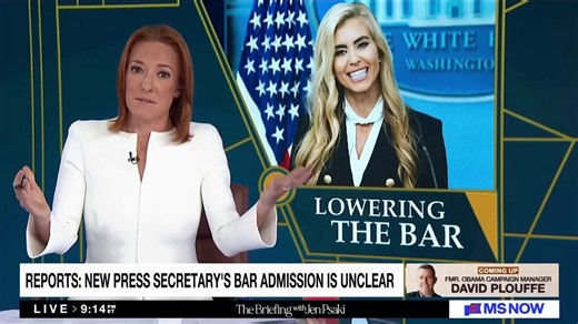 Jen Psaki mocks Trump's new press secretary, questions if she's a potentially fake lawyer