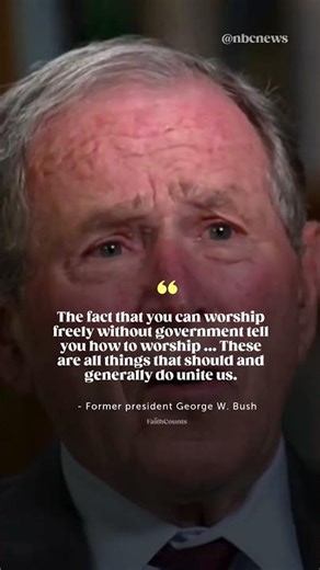 George W. Bush on faith and worship 🇺🇸 | Rare NBC News interview with former presidents