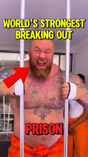 Strongman Tries to Break REAL Prison Bars… This Happened 💪🔥