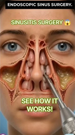 Sinusitis Treatment and sinusitis medicine & 🩺 | Endoscopic Sinus Surgery 3D Animation, sinusitis🦷🫪