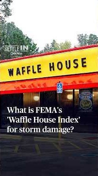 What is FEMA's 'Waffle House Index' for storm damage?