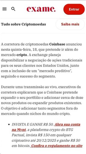 A COINBASE DEIXARÁ DE OPERAR MERCADO DE CRIPTO? #criptomoedas #coinbase #ações