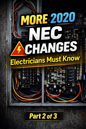 The transition from the 2017 National Electrical Code (NEC) to the 2020 NEC introduced several important changes that affect how electrical work is installed and inspected today. This video is Part 2 of a 3-part educational series, continuing the breakdown of key electrical code updates that electricians and homeowners should understand to ensure safe, code-compliant installations. Staying current with electrical code requirements helps prevent safety issues, inspection delays, and costly rework
