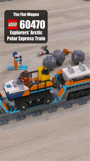 LEGO 60470 Flat Wagon | LEGO Explorers' Arctic Polar Express | Showcase 60470 City 2025 Trains