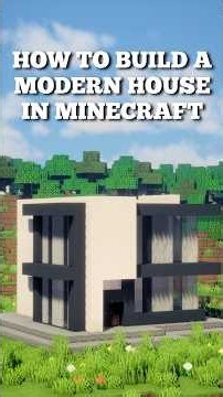 Easy Modern House Tutorial #houseinminecraft #tutorial #minecraft