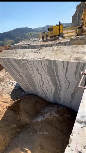 How Marble Is Really Extracted from Mountains! ⛰️⚠️ | Marble Mining Process #shorts