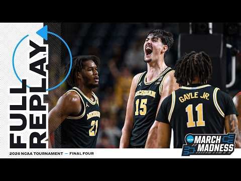 Michigan vs. Arizona: 2026 NCAA men's Final Four | FULL REPLAY