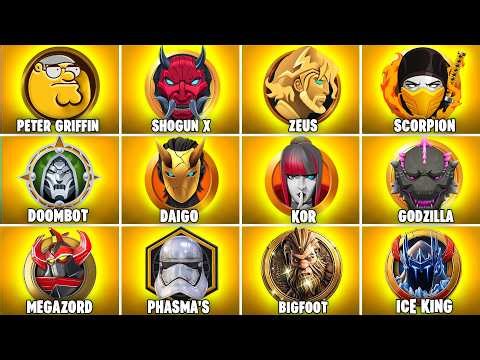 Evolution of Medallions of Mythic Bosses in Fortnite (Chapter 5 Season 1 - Chapter 7 Season 2)