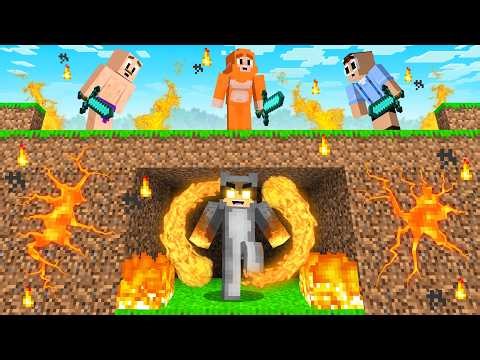 HUNTERS vs LAVA Elemental Speedrunner in Minecraft!