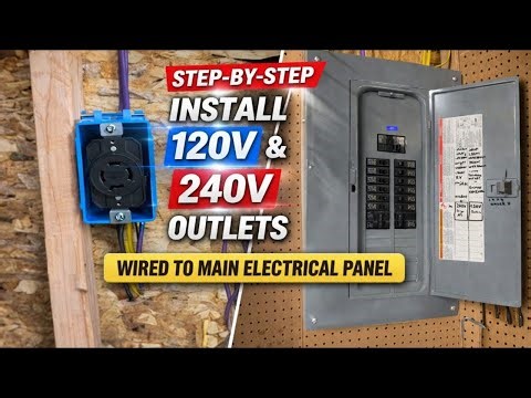 How to Install 120V & 240V Outlets from Your Breaker Panel (Step-by-Step DIY)