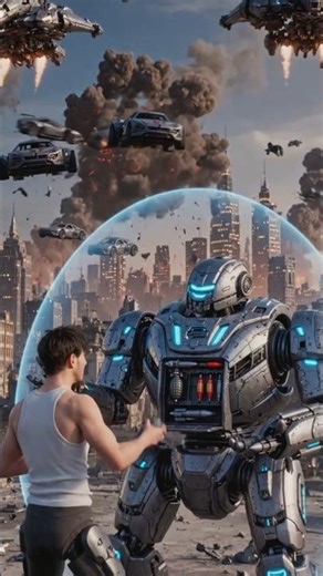 Meri AI Dunya 😨😨😎 | Alien War Begins in Futuristic CityHero & Giant Robot vs Alien Army