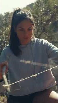 DIY bushcraft basket from scratch 🌲🧺 #camping #asmr