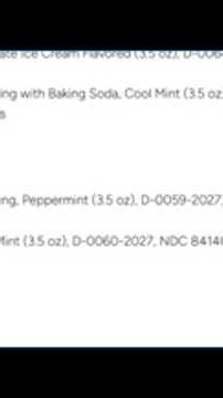 Toothpaste recall