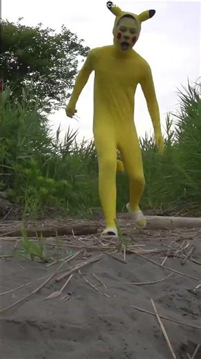 🥇 😱 One Egg Made Pika Chase It from the City All the Way to the Beach! 🥚🏃😂#shortvideo