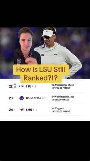 Genuinely how is LSU ranked #lsutigers #lsufootball #aptop25 #kalshi #kalshipartner