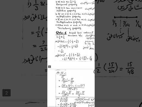 9th Math exercise 1.2 Q No 2 Complete Solution | Easy to Understand | #RBHAcademy