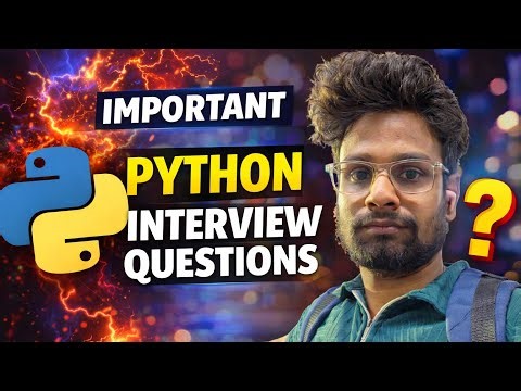 Advanced Python Interview Questions 🔥 | Conditional Statements (Lecture 7) | Must Watch for Freshers