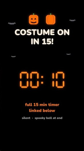 Costume On in 15! 🎃 15 Minute Halloween Timer #shorts