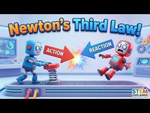 What is Newton's Third Law? 🚀 Action & Reaction Explained for Kids!