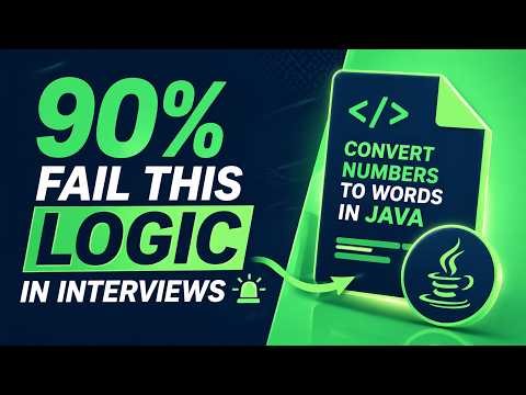 Convert Numbers to Words in Java | Asked in Interviews! | Java Interview Questions