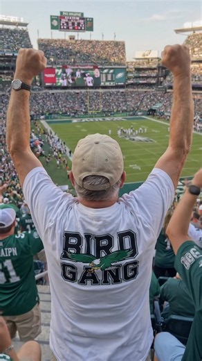 True Eagles fan essential 🦅 Classic Bird Gang graphic tee. Perfect gift for football lovers. #PhiladelphiaEagles #BirdGangTee #FanMerch #OOTD #SportsGift