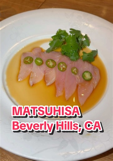 Welcome to Matsuhisa - chef Nobu Matsuhisa’s first restaurant located in Beverly Hills 🍣 #foodreview