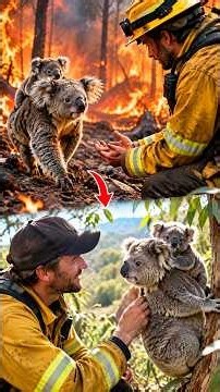 A Mother Koala Walked Out of a Burning Forest to a Firefighter 2 Months Later, They Reunited