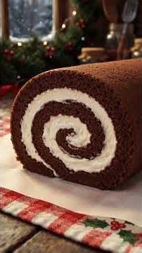 Making a Chocolate Yule Log Cake for Christmas 🎄