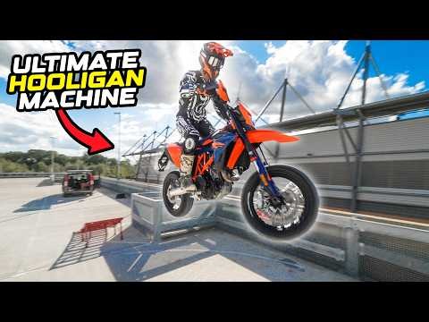 SHREDDING THE ULTIMATE HOOLIGAN MACHINE - KTM 690 SMCr!