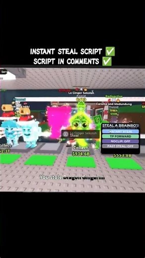 NEW INSTANT STEAL SCRIPT ✅🔥 #roblox #stealabrainrot #robloxedit #robloxscripts