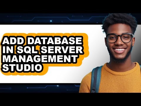 How to Add Database in Sql Server Management Studio (only Way)