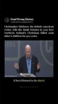 Christopher Hitchens, the British-American writer, tells the Munk Debates in 2010 how #Shorts