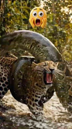 Leopard Trapped in a Terrifying Anaconda Ambush! Battle for Survival
