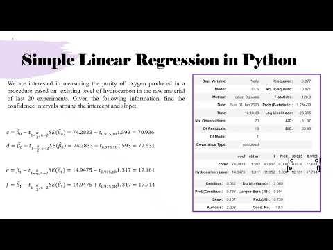 7.4. Statistical Intervals in Simple Linear Regression
