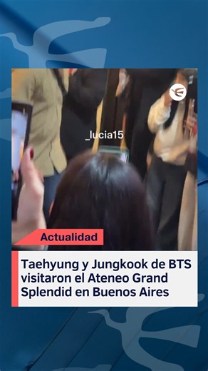 Taehyung y Jungkook de BTS visitaron el Ateneo Grand Splendid en Buenos Aires #reels