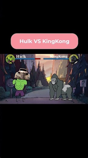 HULK vs KING KONG 💥 The Ultimate Monster Battle! #Shorts