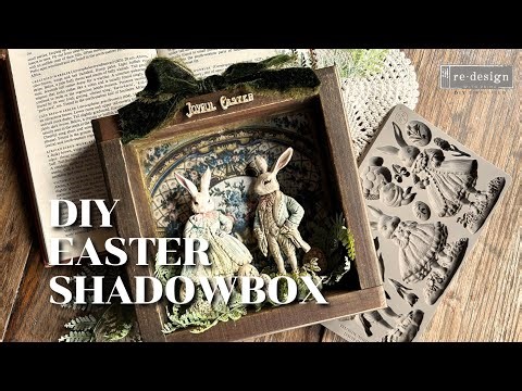 So Many Techniques in One Project | Vintage Easter Decor DIY Using Moulds & More With Cari!