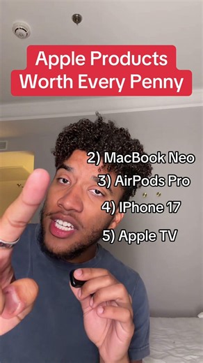 Apple products worth every penny… #carterpcs #apple #airpods #iphone17