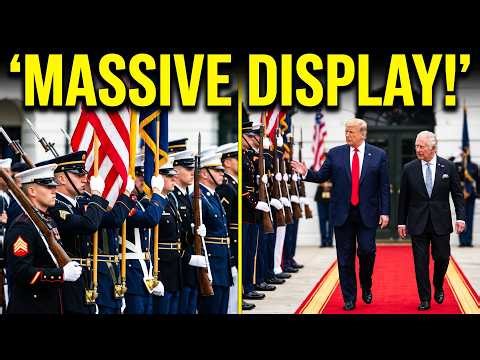 LIVE: President Trump & King Charles's Historic "Pass in Review" | MASSIVE US Military Display!